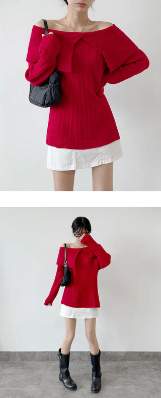 Off Shoulder Knit