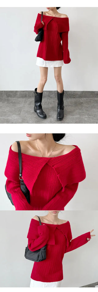 Off Shoulder Knit
