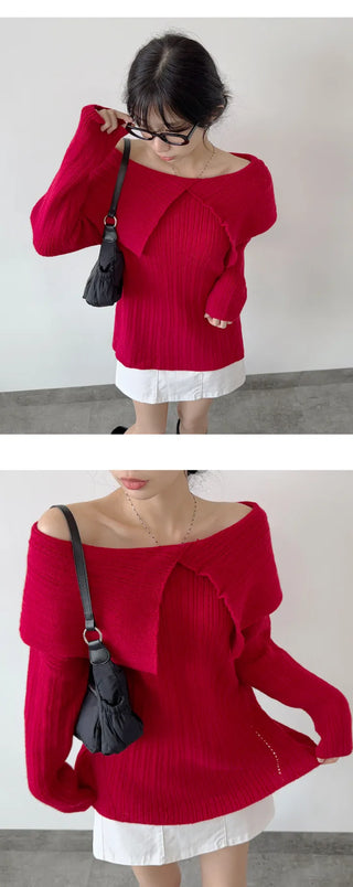 Off Shoulder Knit