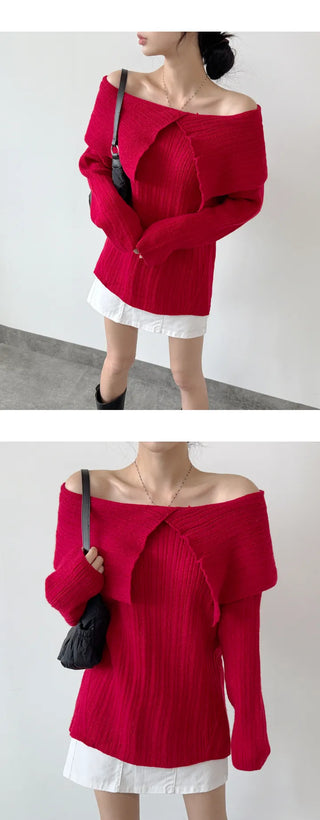 Off Shoulder Knit