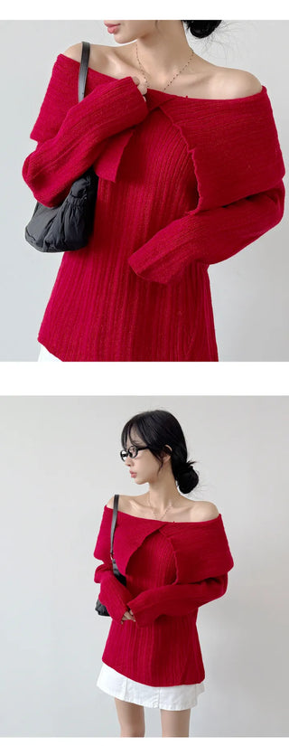 Off Shoulder Knit