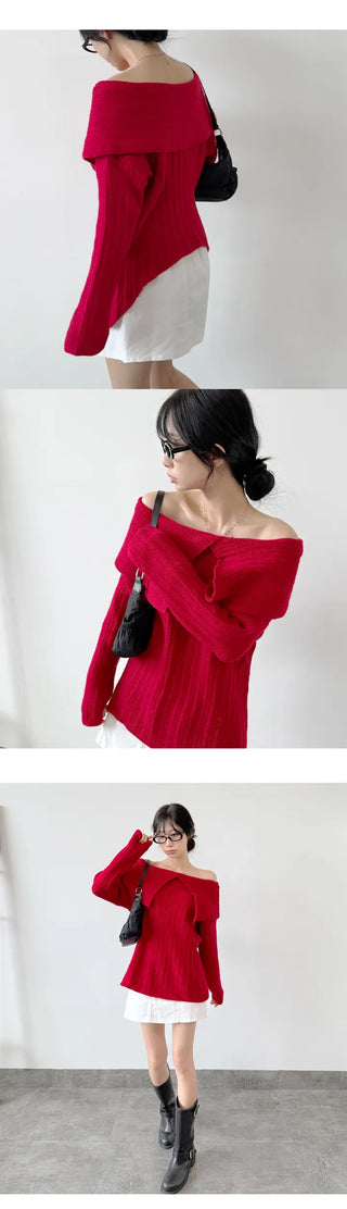 Off Shoulder Knit