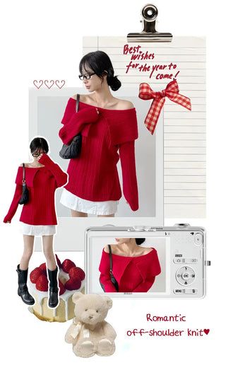Off Shoulder Knit