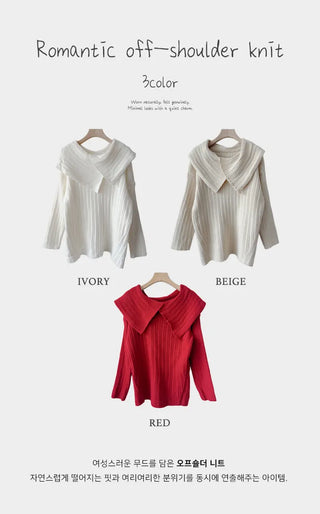 Off Shoulder Knit