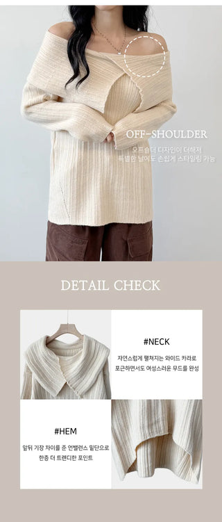 Off Shoulder Knit