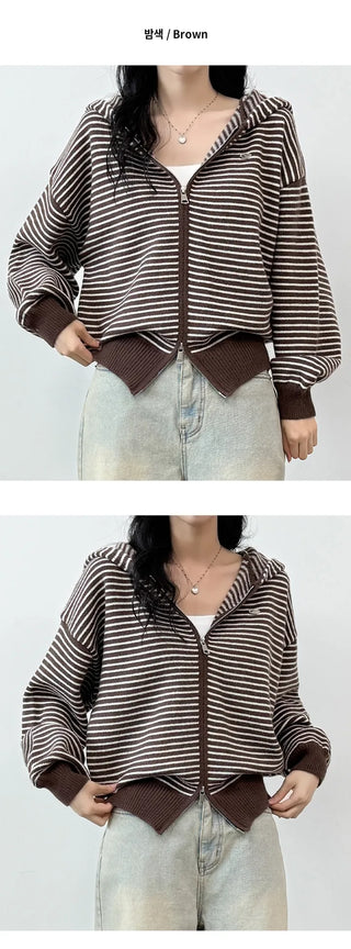 Striped Knit Cardigan