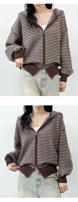 Striped Knit Cardigan