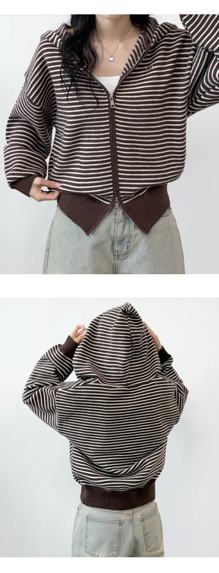 Striped Knit Cardigan