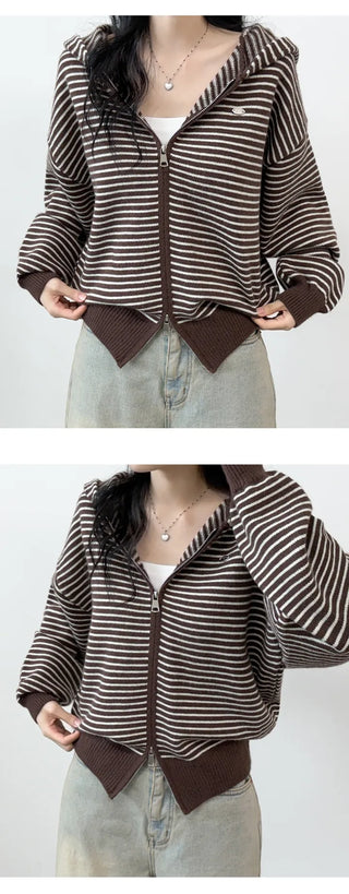 Striped Knit Cardigan