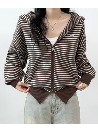Striped Knit Cardigan