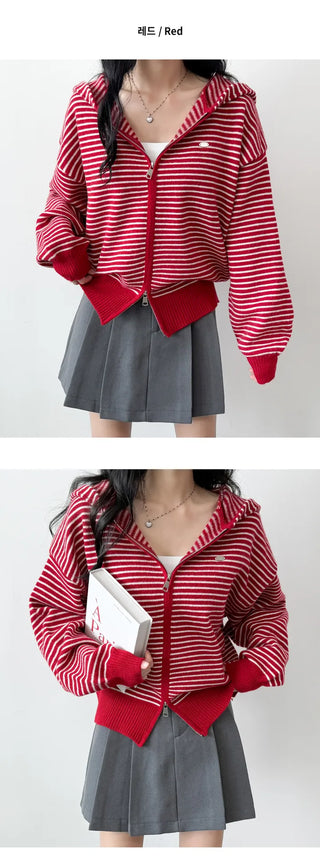 Striped Knit Cardigan