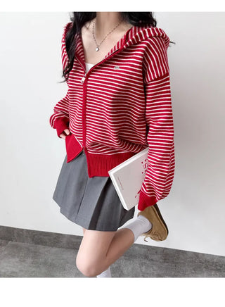 Striped Knit Cardigan