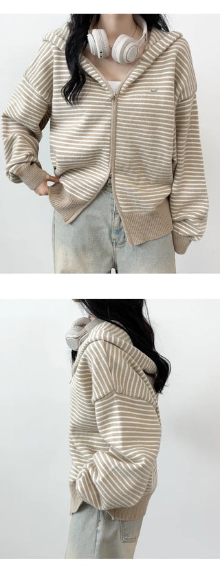 Striped Knit Cardigan