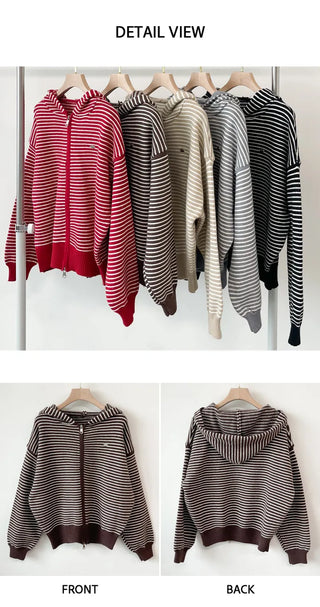 Striped Knit Cardigan