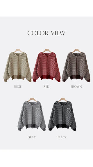 Striped Knit Cardigan