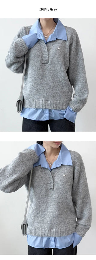 Layered Knit Top
