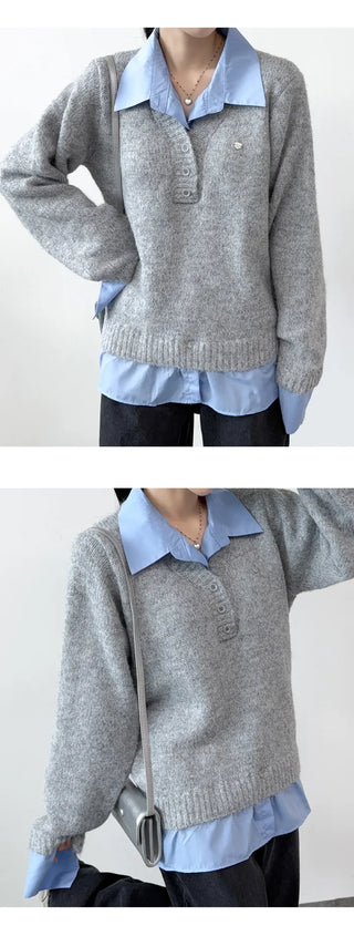 Layered Knit Top