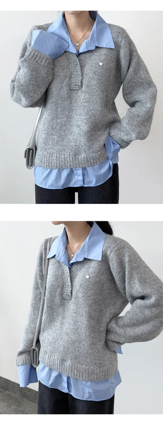 Layered Knit Top