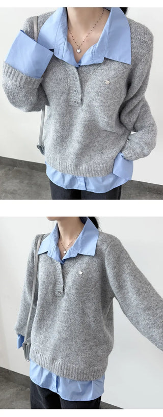 Layered Knit Top