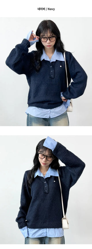 Layered Knit Top