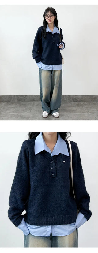 Layered Knit Top