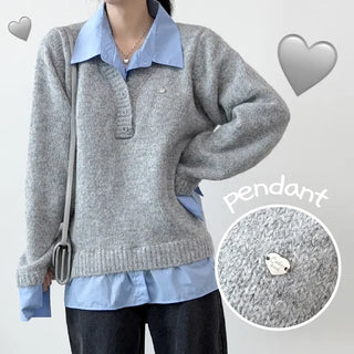 Layered Knit Top