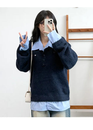 Layered Knit Top