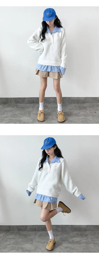Layered Knit Top