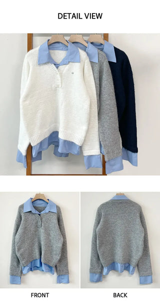 Layered Knit Top