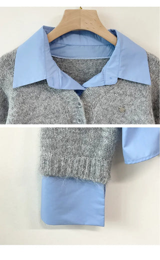 Layered Knit Top
