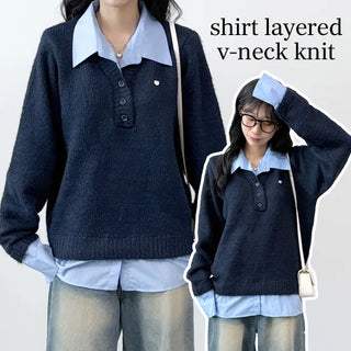 Layered Knit Top
