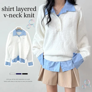 Layered Knit Top