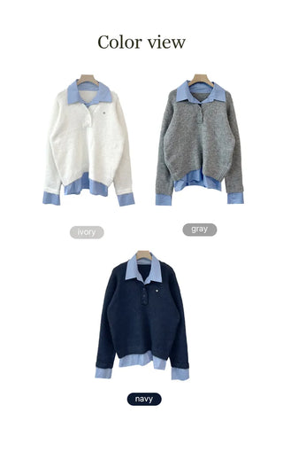 Layered Knit Top
