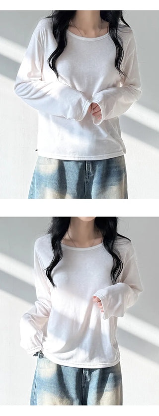 Fleece Long Sleeve Tee