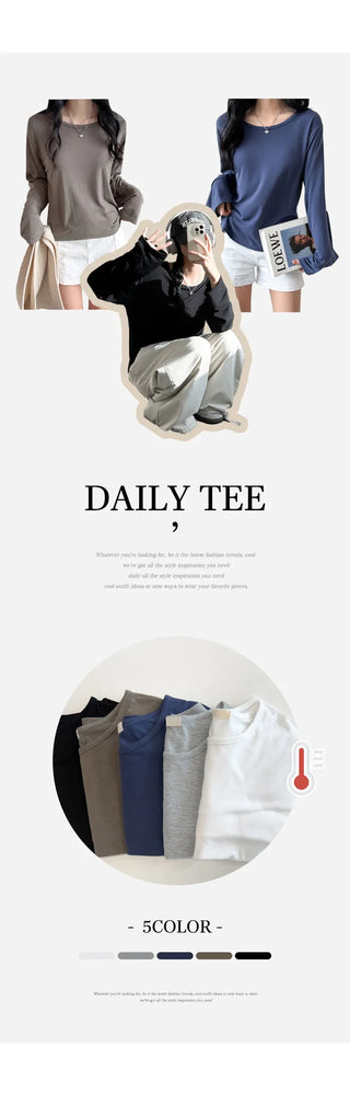 Fleece Long Sleeve Tee