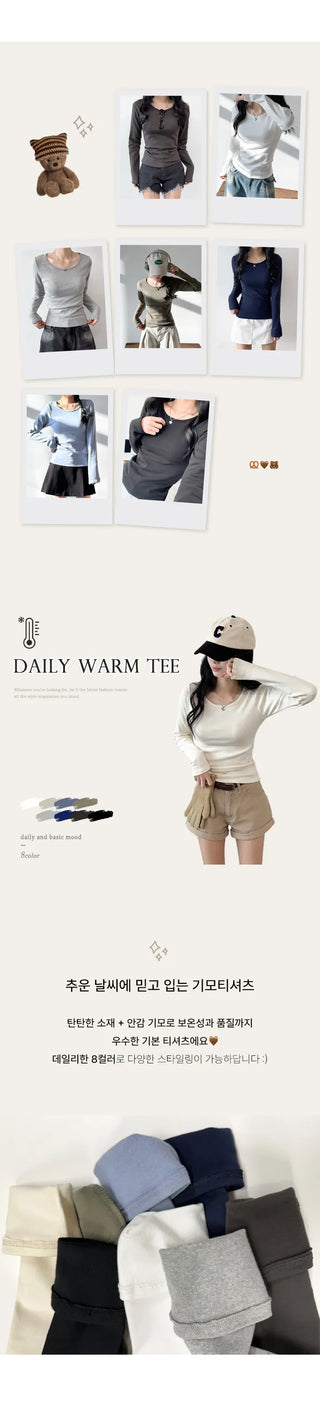 Fleece Long Sleeve Tee