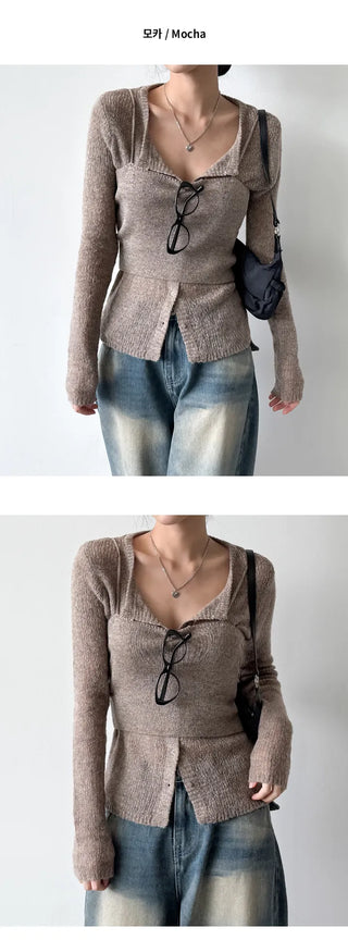 Wool Cardigan Set