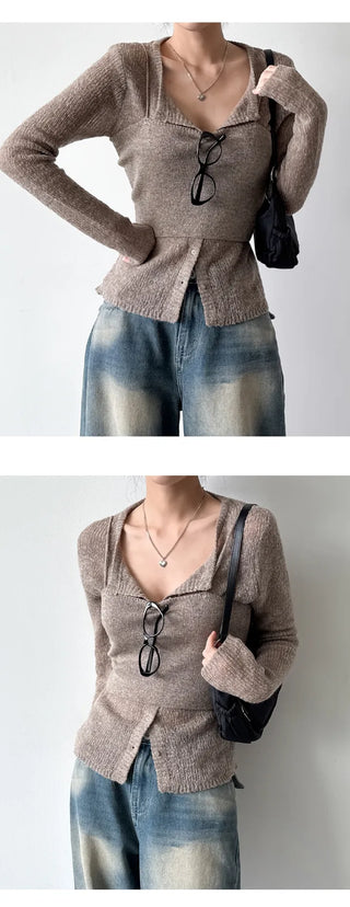 Wool Cardigan Set