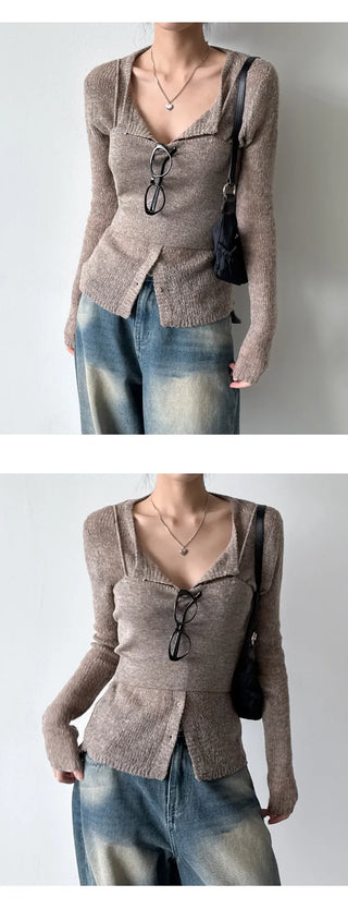 Wool Cardigan Set
