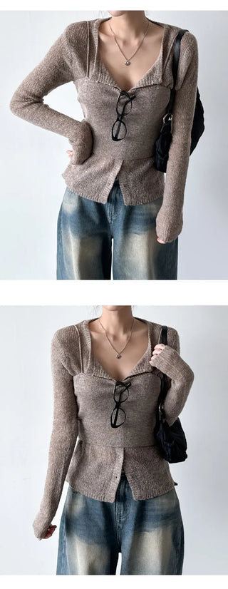 Wool Cardigan Set