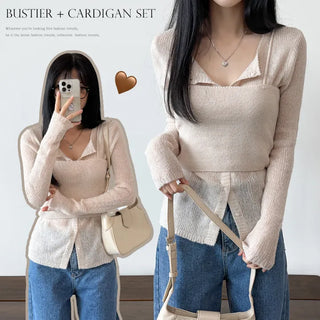 Wool Cardigan Set