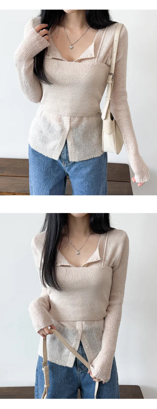 Wool Cardigan Set