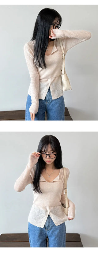 Wool Cardigan Set