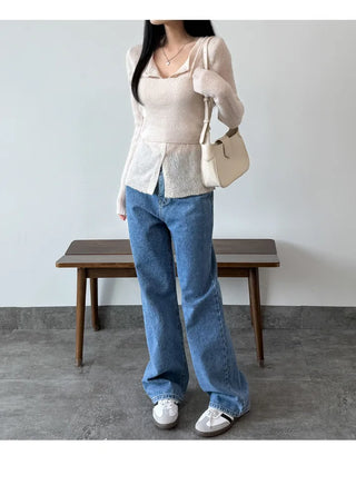 Wool Cardigan Set