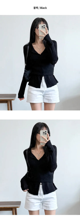 Wool Cardigan Set