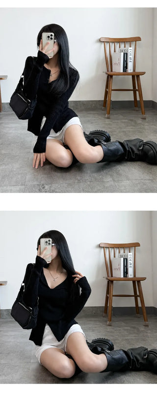 Wool Cardigan Set