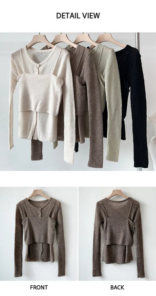 Wool Cardigan Set