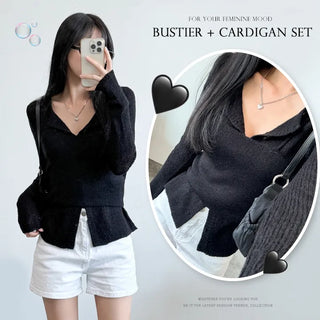 Wool Cardigan Set