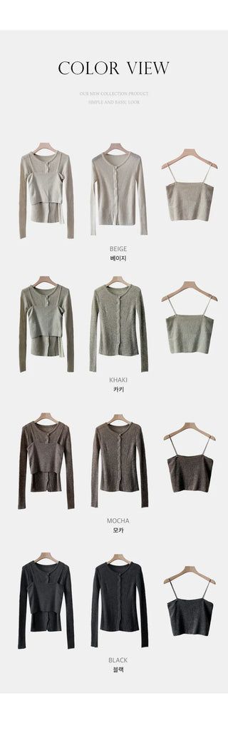 Wool Cardigan Set