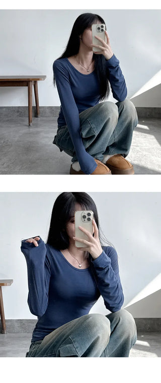 Fleece Long Sleeve Tee